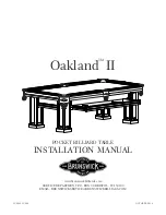 Brunswick Oakland II Installation Manual preview
