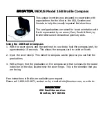 Preview for 1 page of Brunton 16B Braille User Manual