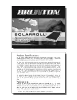 Предварительный просмотр 1 страницы Brunton SolarRoll User Manual