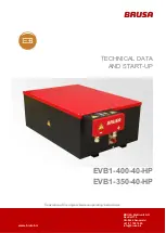 Preview for 1 page of Brusa EVB1-350-40-HP Technical Data And Start-Up