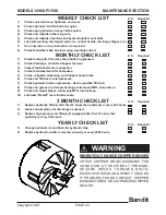 Предварительный просмотр 61 страницы Brush Bandit 1290XP Operating & Parts Manual