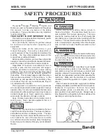 Предварительный просмотр 9 страницы Brush Bandit 1850 Operating & Parts Manual