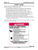 Предварительный просмотр 55 страницы Brush Bandit 1850 Operating & Parts Manual