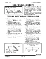 Предварительный просмотр 74 страницы Brush Bandit 1850 Operating & Parts Manual