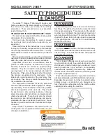 Предварительный просмотр 13 страницы Brush Bandit 2000XP Operating & Parts Manual