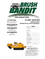 Предварительный просмотр 1 страницы Brush Bandit 2900T Operating & Parts Manual