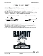 Preview for 47 page of Brush Bandit 2900T Operating & Parts Manual