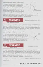 Preview for 11 page of Brush Bandit 65A Operating & Parts Manual