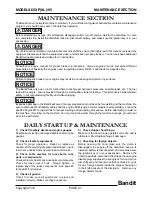 Preview for 42 page of Brush Bandit 65XL Operating & Parts Manual