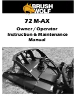 Brush Wolf 72 M-AX Owner'S Operation Manual preview