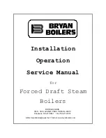 Предварительный просмотр 1 страницы Bryan Boilers Forced Draft Steam Boilers Service Manual