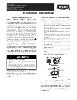 Preview for 1 page of Bryant 264A Installation Instructions Manual