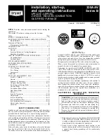 Preview for 1 page of Bryant 330AAV B Series Installation, Start-Up, And Operating Instructions Manual