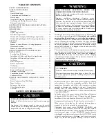 Preview for 3 page of Bryant 353BAV Installation, Start-Up & Operating Instructions