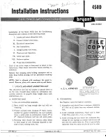 Preview for 1 page of Bryant 36-450D Installation Instructions Manual