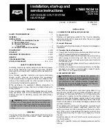 Preview for 1 page of Bryant 541A Installation, Start-Up And Service Instructions Manual