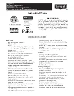 Предварительный просмотр 1 страницы Bryant 548J*D Series Service Manual