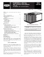 Preview for 1 page of Bryant 564A036 Installation, Start-Up And Service Instructions Manual