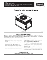 Bryant 574A LEGACY 13 SEER Owner'S Information Manual preview