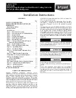 Preview for 1 page of Bryant 582J 04-06 Installation Instructions Manual