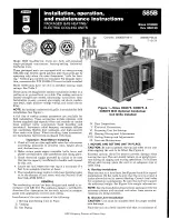 Bryant 585B Installation, Operation And Maintenance Instructions preview