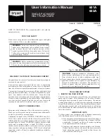 Bryant 601A Series User'S Information Manual preview