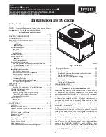 Bryant 607C024 Installation Instructions Manual предпросмотр