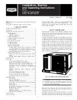 Предварительный просмотр 1 страницы Bryant 657A Installation, Start-Up, And Operating Instructions Manual