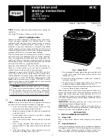 Preview for 1 page of Bryant 663C Installation And Start-Up Instructions Manual