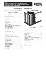 Preview for 1 page of Bryant 664B Installation Instructions Manual