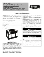 Preview for 1 page of Bryant 707C Series Installation Instructions Manual