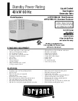 Предварительный просмотр 1 страницы Bryant ASPCA1BBL040 Specification Sheet