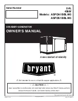 Bryant ASPDA1BBL045 Owner'S Manual предпросмотр