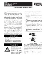 Bryant BH17NA Installation Instructions Manual preview