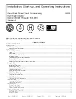 Preview for 1 page of Bryant BW9 Installation, Start-Up, And Operating Instructions Manual