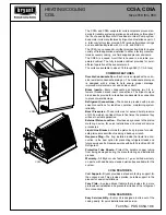 Bryant CC5A User Manual preview