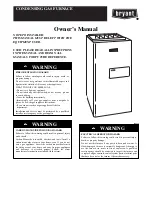 Bryant Condencing Gas Furnace Owner'S Manual preview