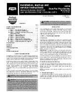 Bryant DURAPAC PLUS 581B Installation & Service Instructions Manual preview