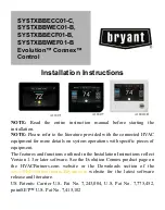 Предварительный просмотр 1 страницы Bryant Evolution Connex Control SYSTXBBECC01-C Installation Instructions Manual