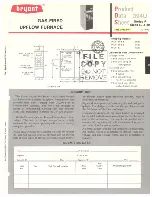 Предварительный просмотр 1 страницы Bryant GAS-FIRED UPFLOW FURNACE 394U Product Data Sheet