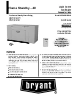 Preview for 1 page of Bryant HOME STANDBY-40 ASPAS1BBL040 Specifications