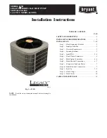 Preview for 1 page of Bryant LEGACY 223R Installation Instructions Manual