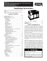 Bryant Legacy 704D--A Installation Instructions Manual preview