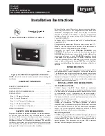 Preview for 1 page of Bryant LEGACY LINE-RNC T1-NAC Installation Instructions Manual