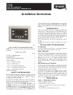 Preview for 1 page of Bryant LEGACY LINE--RNC T1--PAC Installation Instructions Manual