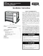 Preview for 1 page of Bryant PREFERRED 124ANS Installation Instructions Manual