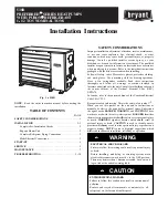 Предварительный просмотр 1 страницы Bryant PREFERRED 538B Series Installation Instructions Manual