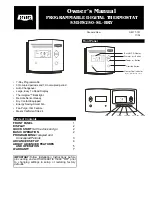 Preview for 1 page of Bryant PROGRAMMABLE DIGITAL TERMOSTAT OM 17-101 Owner'S Manual