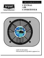 Preview for 1 page of Bryant Quantum Plus CENTRAL AIR CONDITIONER User'S Information Manual