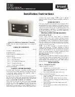 Preview for 1 page of Bryant T1--NAC Installation Instructions Manual